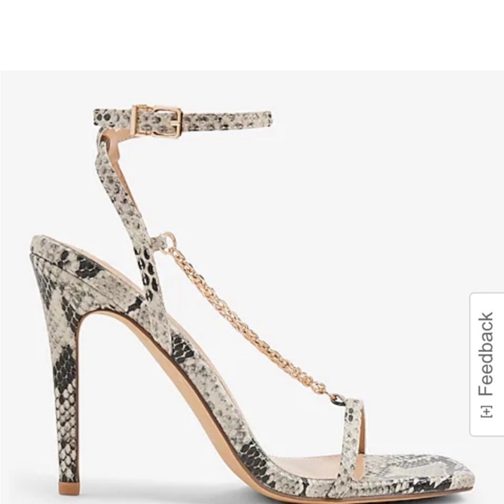 Elegant Snakeskin High Heel Sandals